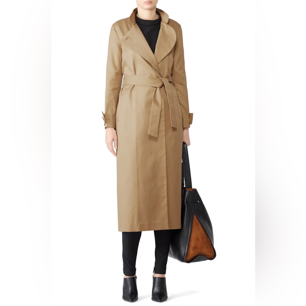 Osman Side Buttoned Beige Coat Size 10 US $1,115